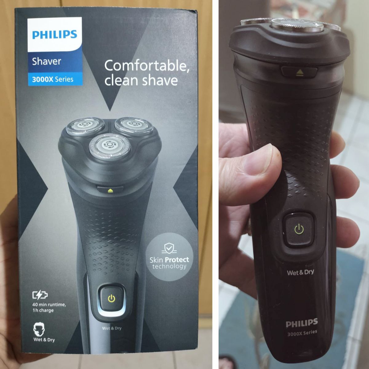 Barbeador Elétrico Comfort Cut Philips X3021/00 3000X Series – Bivolt