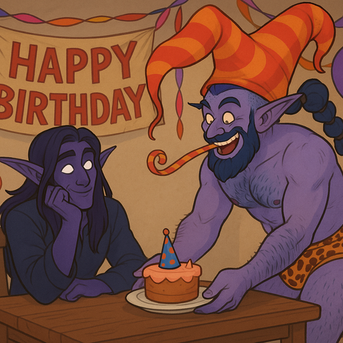 A funny and romantic scene involving two male night elves Einariel the first male night elf has dark.png