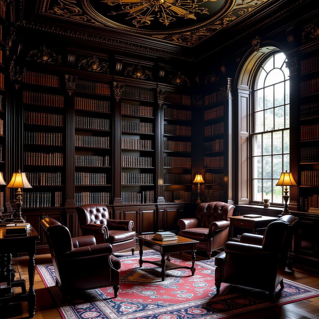 The library at Heyrick Park