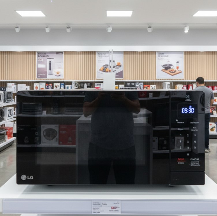 Forno De Micro-ondas Lg Neochef Ms3033d Com Função Limpa Fác