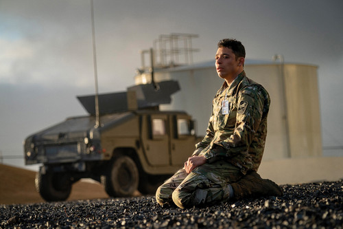This image released by Netflix shows Anthony Ramos in a scene from "A House of Dynamite." (Eros Hoag.jpg