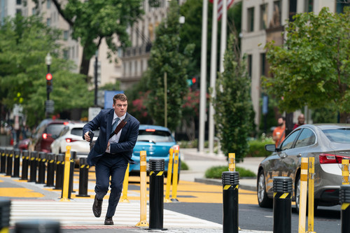 A House of Dynamite. Gabriel Basso as Deputy National Security Advisor Jake Baerington in A House of.jpg