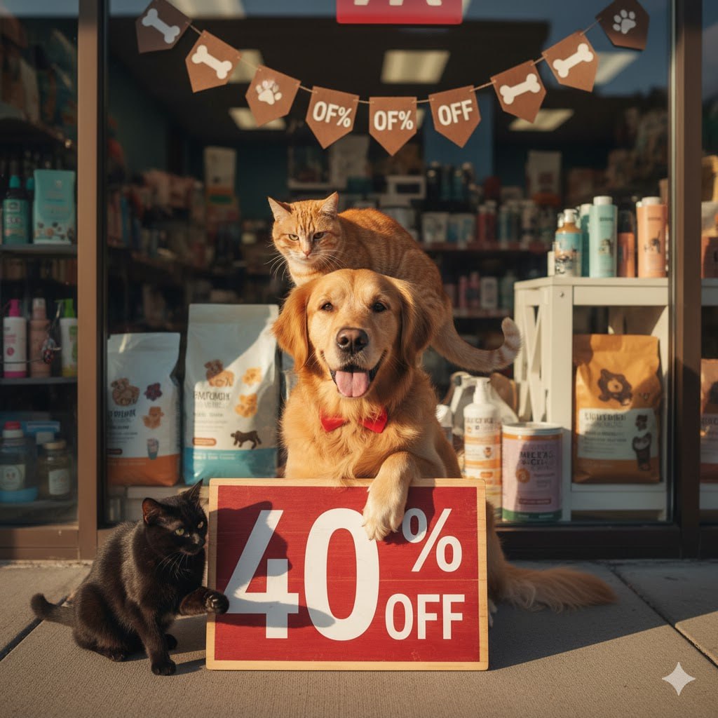 40% OFF nas compras acima de R$ 79 – Limitado a R$ 60 no Mercado Livre em selecionados Pet Shop