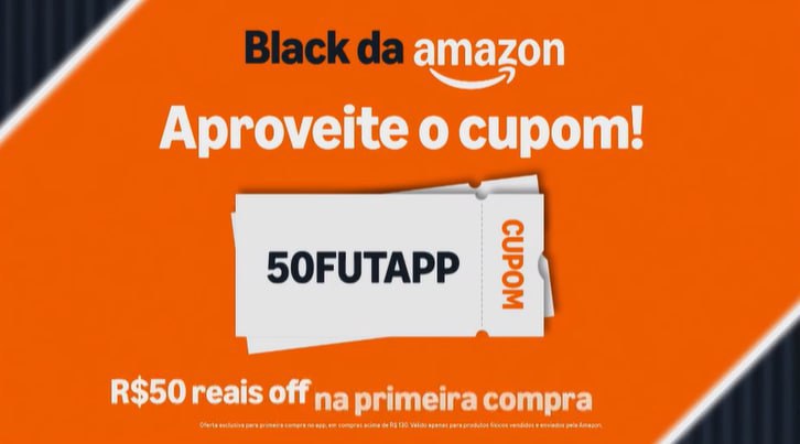 R$50 OFF em compras acima de R$130 na sua primeira compra na Amazon