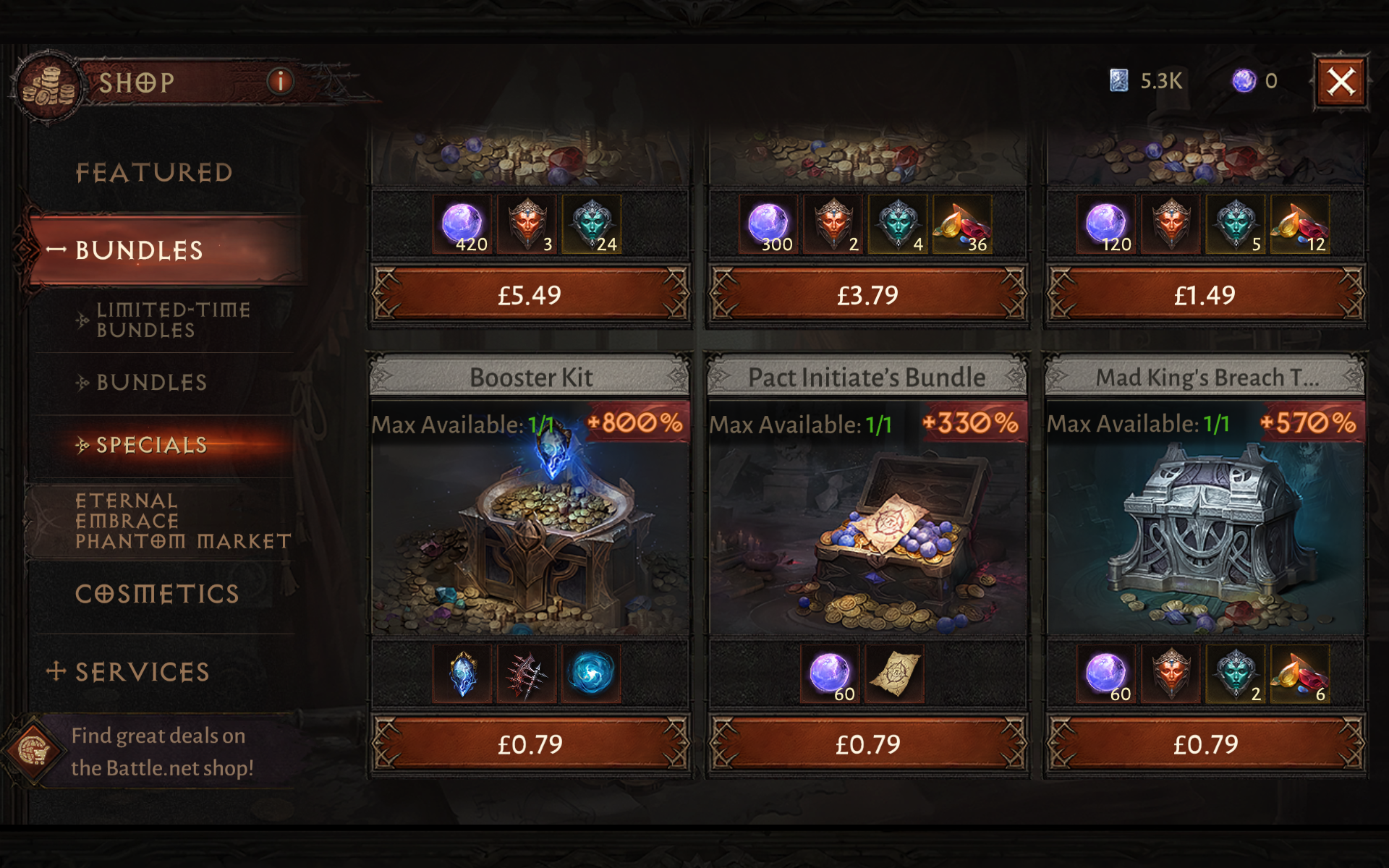 Chests have disappeared from the game store - Bug Report - Diablo ...