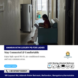 Stay connected and comfortable at Amaravathi Luxury PG for Ladies.