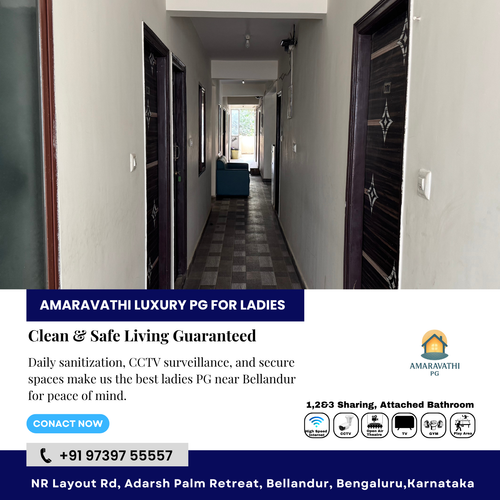 At Amaravathi Luxury PG for Ladies, hygiene and security are always maintained..png