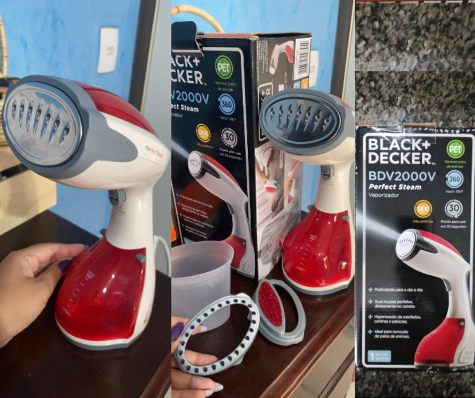 Vaporizador Portátil Black Decker BDV2000V 1200W