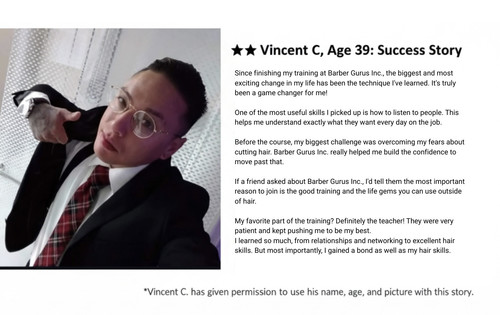 Testimonial of Marco J. from Barber Gurus training course