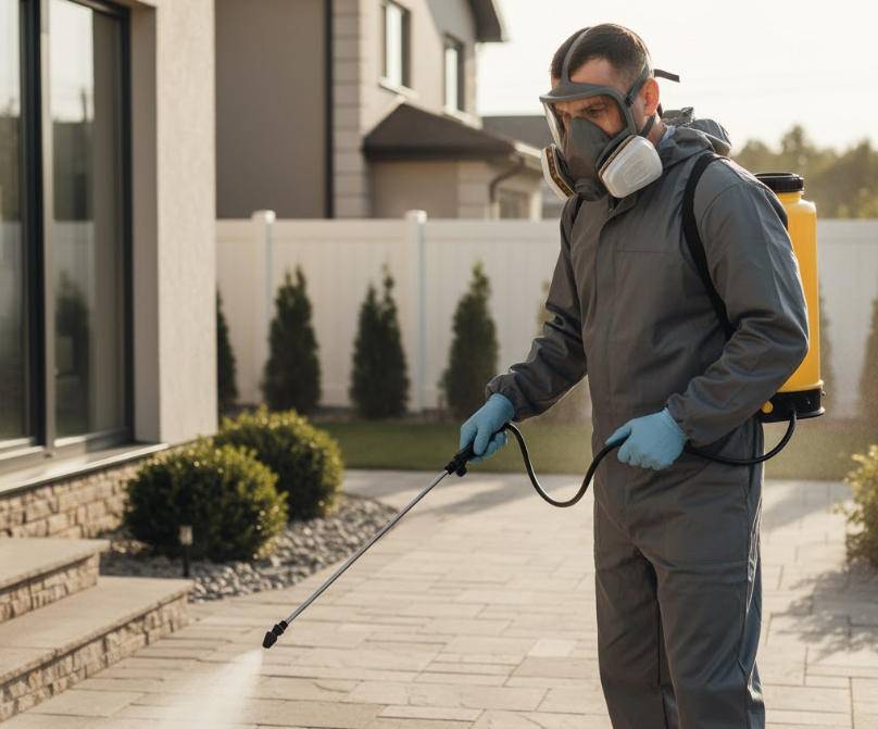 Professional pest control technician