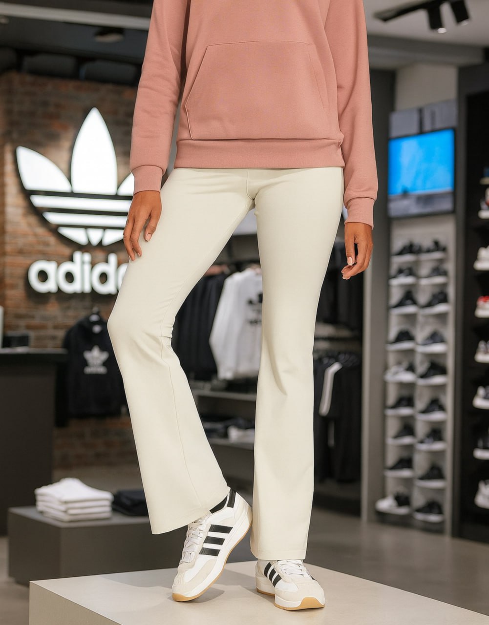 Calça Feminina Flare Small adidas