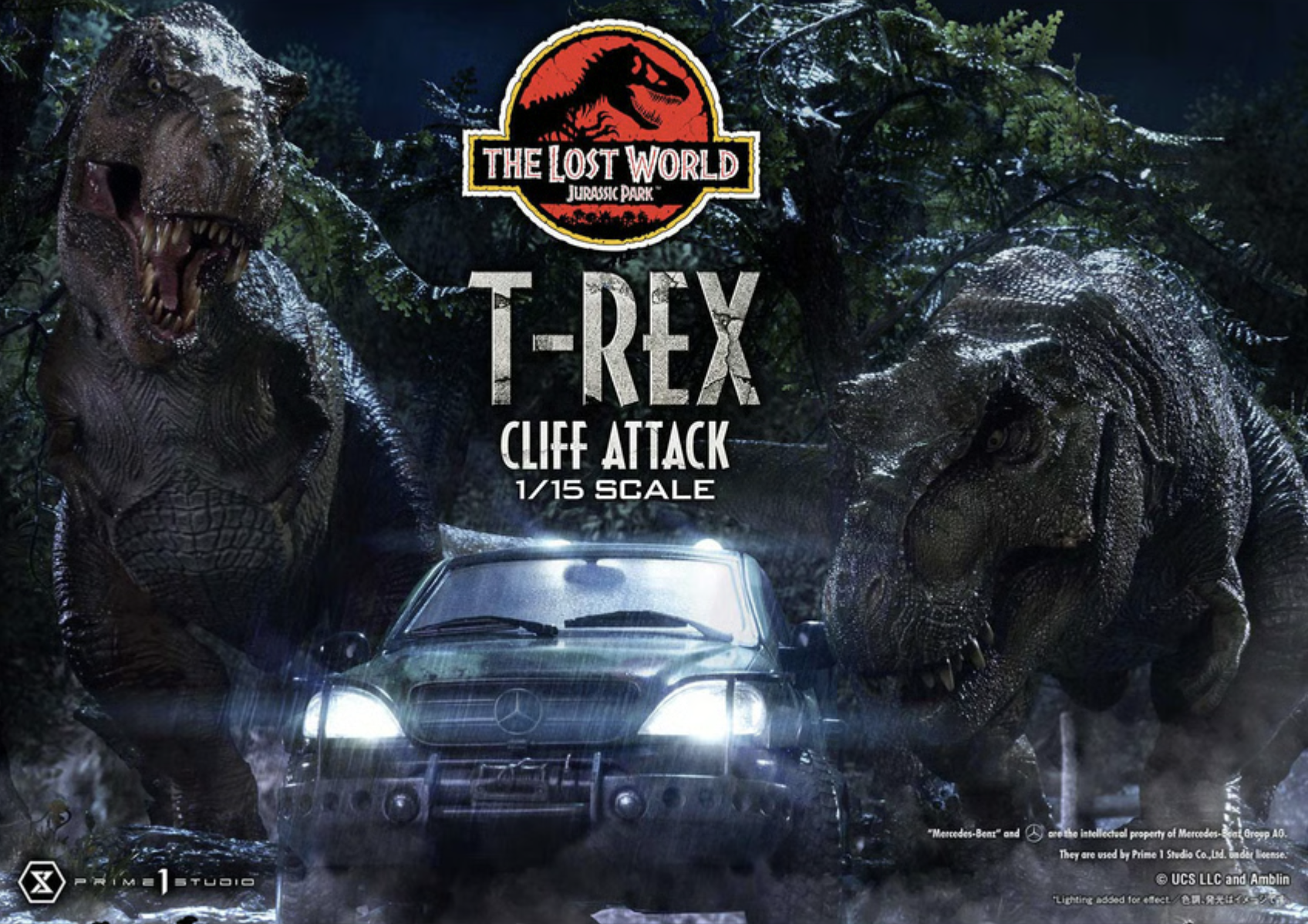 Prime 1 Studio Releases Jurassic Park T-Rex Cliff Attack Statue Prime 1 Studio Releases Jurassic Park T-Rex Cliff Attack Statue