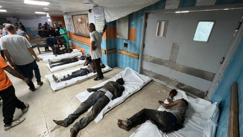 🟨وصول إصابات إلى مستشفى القدس بغزة جرّاء الاستهدافات المتفرقة على مفترق الدحدوح وشارع 8 بمدينة غزة...