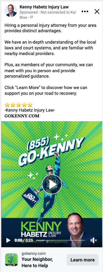 Social Media Ad Example