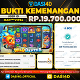 BUKTI KEMENANGAN 17 OKTOBER 2025 DI WILD DEPTHS   RP.19.700.000