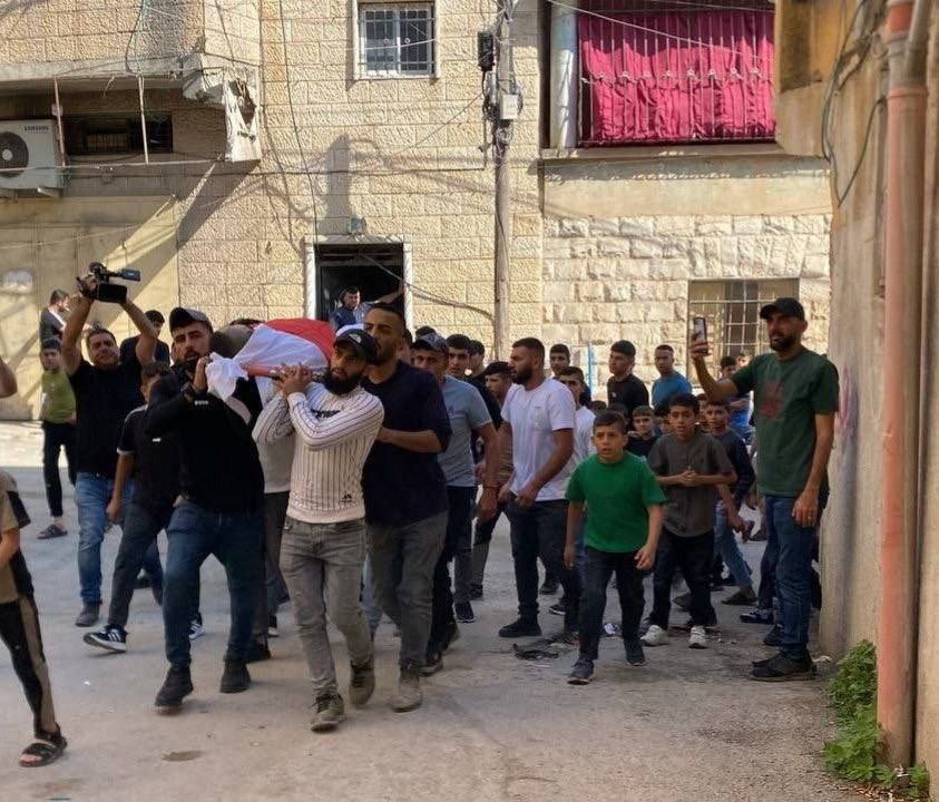 وداع وتشييع الشهيد "مهدي كميل" الذي ارتقى برصاص الاحتلال في بلدة قباطية جنوب جنين...