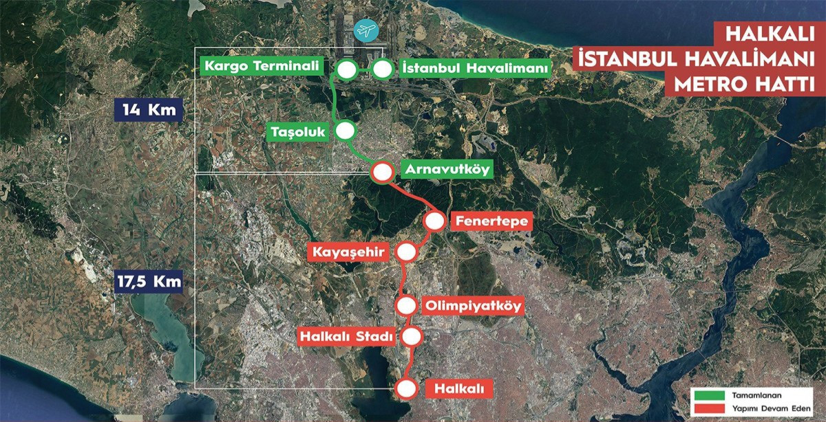 M11 Halkalı Uzatması Haritası
