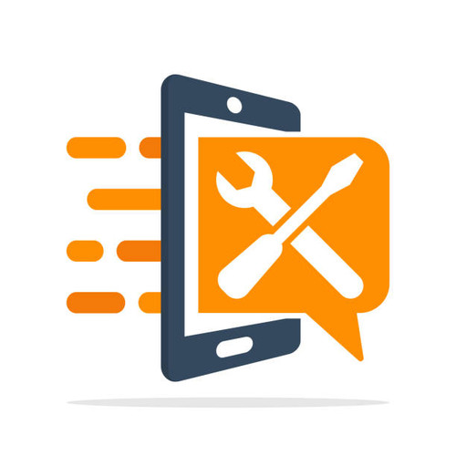 Vector illustration icon with a communication concept for the setting and repair information with th.jpg