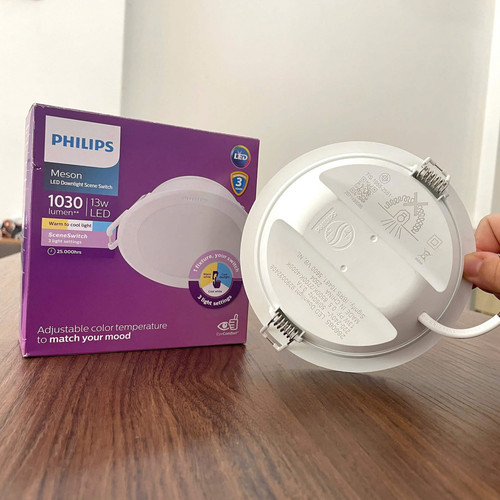 den downlight am tran doi mau led philips meson ssw d125 13w 1030lm wh recessed led cct 2700k 4000k .jpg