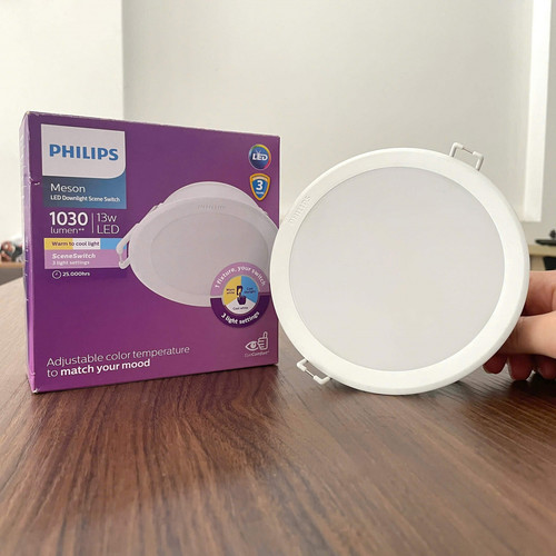 den downlight am tran doi mau led philips meson ssw d125 13w 1030lm wh recessed led cct 2700k 4000k .jpg