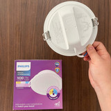 den downlight am tran doi mau led philips meson ssw d125 13w 1030lm wh recessed led cct 2700k 4000k 