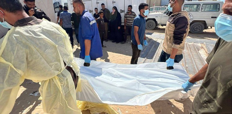 وزارة الصحة في غزة: استلمت طواقمها 15 جثماناً لشهداء تم الإفراج عنهم اليوم من قبل الاحتلال بواسطة منظمة الصليب الأحمر، ليرتفع بذلك إجمالي عدد جثامين ا...