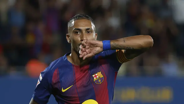 Raphinha Jadi Target Transfer MU, Barcelona Pasang Banderol Rp2,3 Triliun