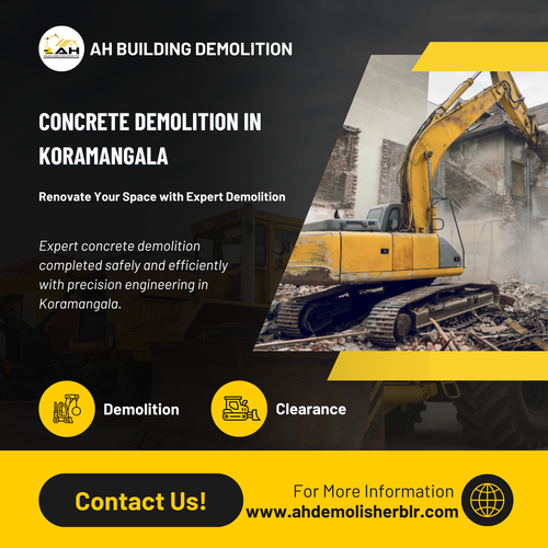 A successful concrete demolition project completed in Koramangala