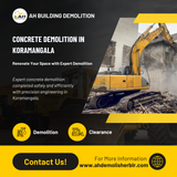 A successful concrete demolition project completed in Koramangala