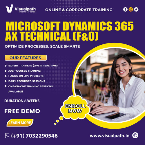 Visualpath provides MicroSoft Dynamics Ax Online Training with a focus on real-time scenarios and Job-Focused modules. Learn from certified professionals through flexible online classes. Recognized as the Best Microsoft Dynamics AX Training provider globally—India, USA, UK, Canada, Dubai & Australia. Ideal for professionals and enterprises. We also offer Corporate Training. Call +91-7032290546 today!

WhatsApp: https://wa.me/c/917032290546
Visit: https://www.visualpath.in/online-microsoft-dynamics-ax-technical-training.html
Visit our Blog: https://topmicrosoftdynamicsax.blogspot.com/
