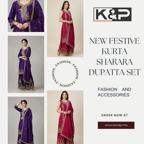 Buy Festive Kurta Sharara Dupatta Set Online | K & P Fashion.jpg