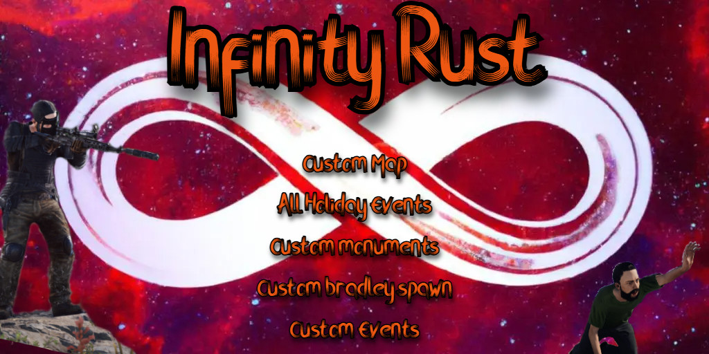 InfinityRust|x5|Custom Map|ANTI-OFFLINE RAID