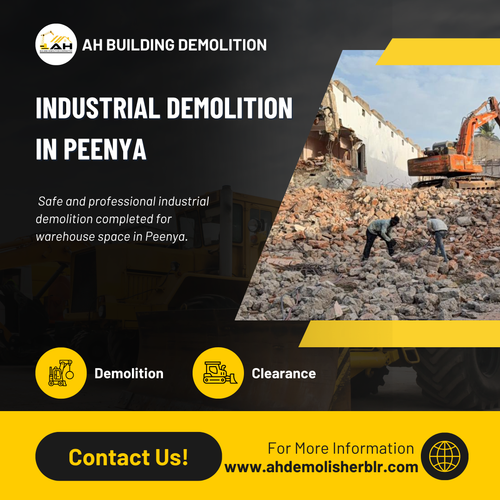 We completed an industrial demolition in Peenya with safety and efficiency  priorities.