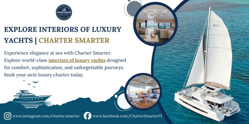 Experience elegance at sea with Charter Smarter. Explore world-class interiors of luxury yachts designed for comfort, sophistication, and unforgettable journeys. Book your next luxury charter today.

https://www.chartersmarter.com/