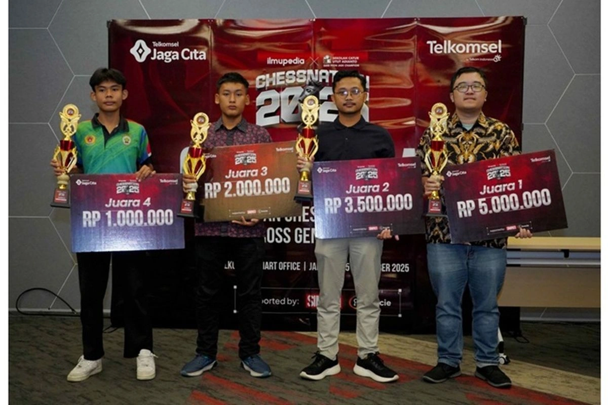Pintar Itu Beragam, Telkomsel Dukung Talenta Catur Indonesia lewat Chessnation 2025