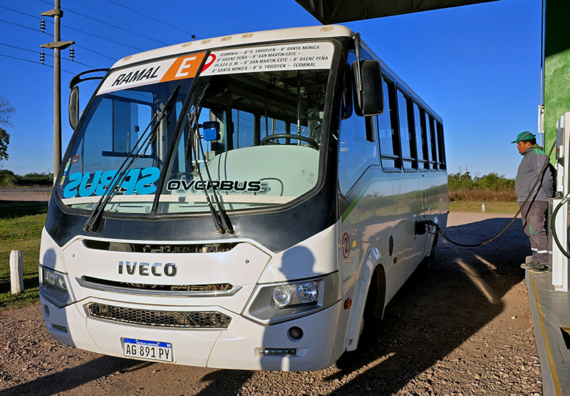 Sáenz Peña es la primera ciudad del país en incorporar sistema GLP en sus colectivos