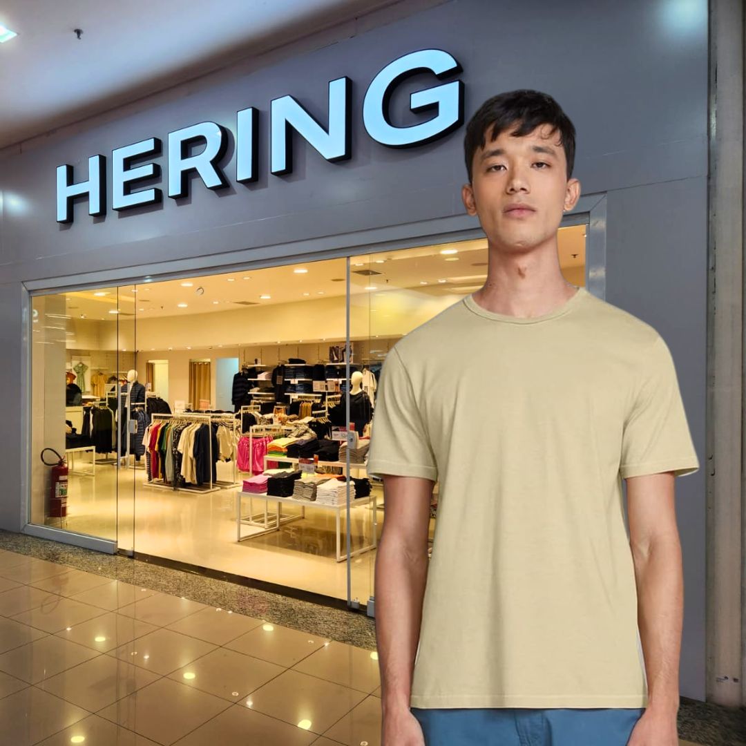 Camiseta Básica Masculina Slim Manga Curta