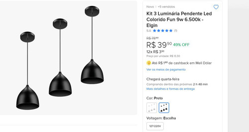 Kit 3 Luminária Pendente Led Colorido Fun 9w 6.500k.jpg