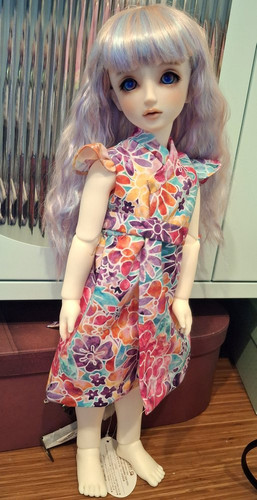 Violet Floral Dress Sept