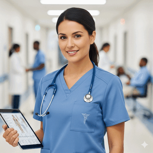 Best Scrub Tops for Women in Every Style.gif