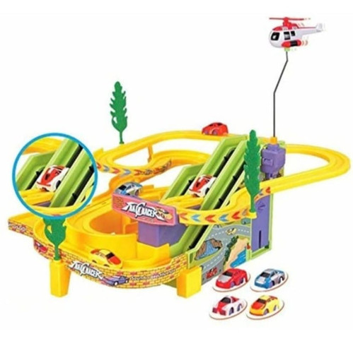 Track Racer Racing Car Set with 4 Miniature Cars Rotating Helicopter Toy for 3 5 Year.jpg