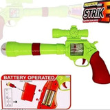 3D Projection Strike Toy Gun with Vibrant Light &amp; Sound Effects for Kids