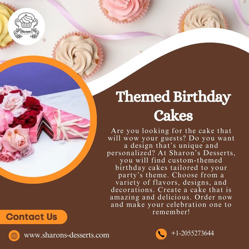 Can’t Find the Perfect Themed Birthday Cakes to Match Your Party Call Sharon's Desserts