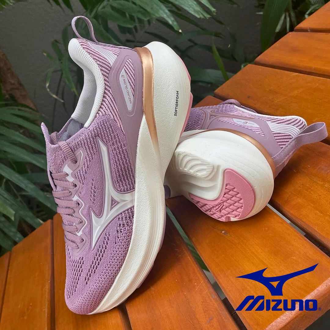 Tênis Mizuno Glow 3 – Feminino – Lilas