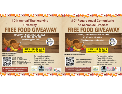 10th Annual Thanksgiving Giveaway