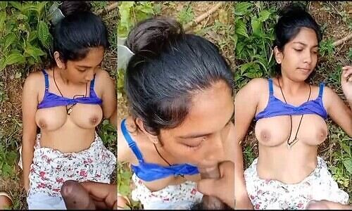 Exclusive Cute Maal Sucking Lover Dick OutDoor