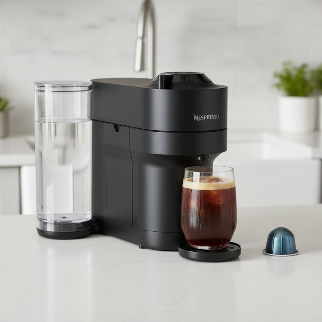 Cafeteira Nespresso Vertuo Pop+ Edição Exclusiva Amazon Preto Fosco
