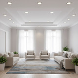 anh phong khach Den led downlight am tran Philips DN027B G3 Led12 CW 12W 220 240V D150 RD 865 6500K 