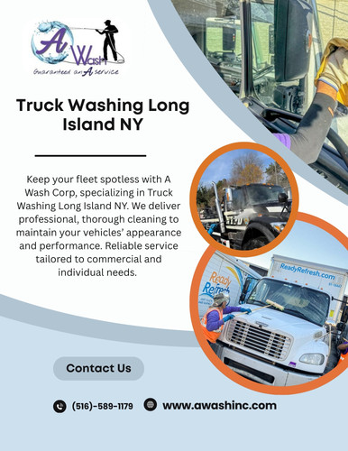 Keep your fleet spotless with A Wash Corp, specializing in Truck Washing Long Island NY. We deliver .jpg