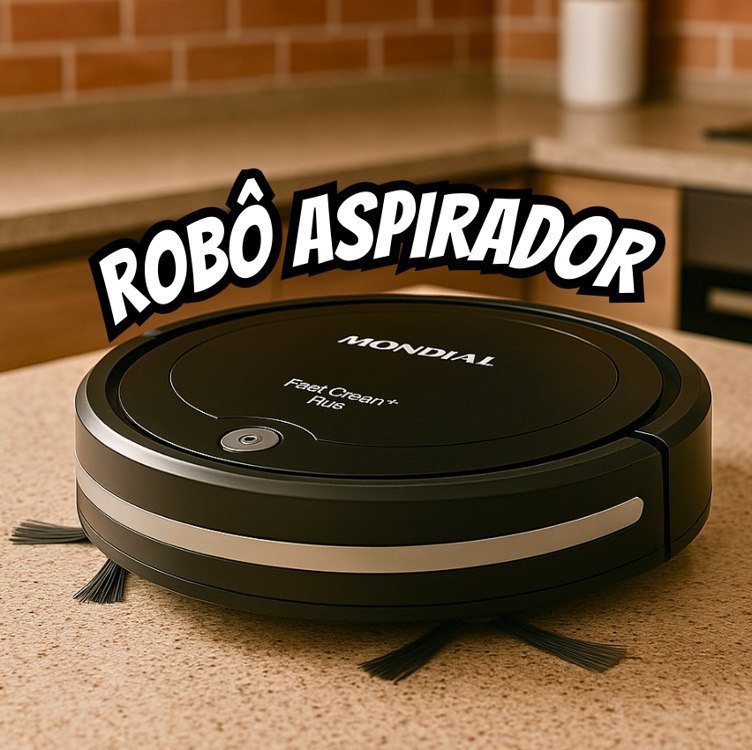 Aspirador De Pó Robô Fast Clean Rb-03 Mondial Cor Preto
